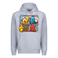 Heather Grey Baseball and Softball nana Premium Hoodie - LillyAllenDesigns