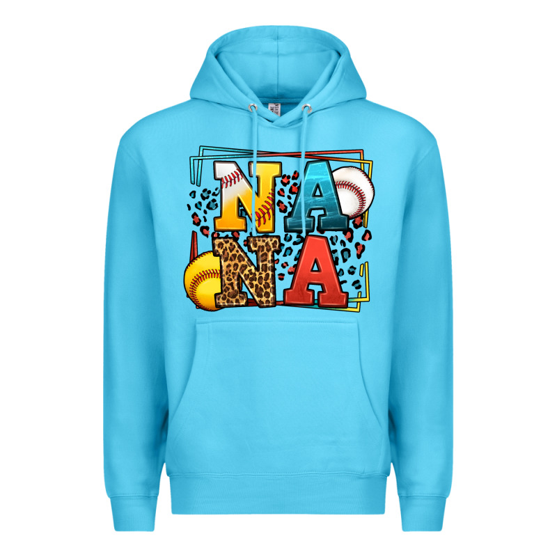 Baseball And Softball Nana Premium Hoodie by LillyAllenDesigns | Teevron