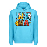 Ocean Blue Baseball and Softball nana Premium Hoodie - LillyAllenDesigns