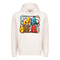 Pale Pink Baseball and Softball nana Premium Hoodie - LillyAllenDesigns