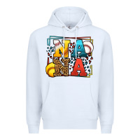 White Baseball and Softball nana Premium Hoodie - LillyAllenDesigns