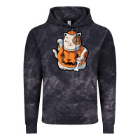 Cloud Black cute kawaii maneki neko cat halloween pumpkin costume boys Vintage Hoodie - trangStudio