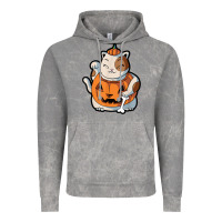 Cloud Rock cute kawaii maneki neko cat halloween pumpkin costume boys Vintage Hoodie - trangStudio