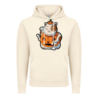 Vintage Artic cute kawaii maneki neko cat halloween pumpkin costume boys Vintage Hoodie - trangStudio