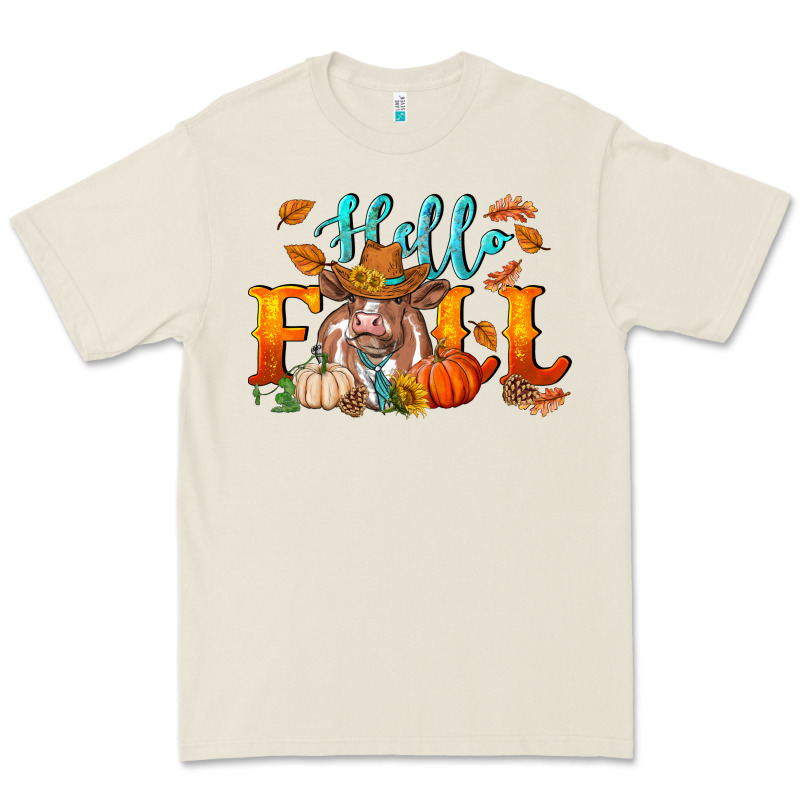 Hello Fall Heifer Cow Premium Tee by RanaPortraitStore | Teevron