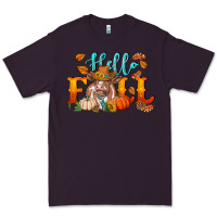 Plum hello fall heifer cow Premium Tee - RanaPortraitStore