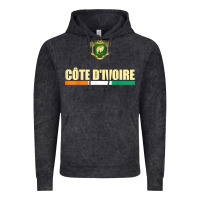 Vintage Black Cote d_Ivoire National Flag Ivory Coast Coat Of Arms Gift Vintage Hoodie - trangStudio