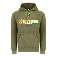 Vintage Olive Cote d_Ivoire National Flag Ivory Coast Coat Of Arms Gift Vintage Hoodie - trangStudio