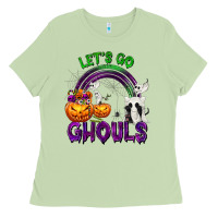 Matcha Let's Go Ghouls Ladies Tee - texasbilliewilder