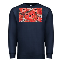 Navy watermelon strawberry cowhide cup Premium Sweatshirt - BarkalooDesign
