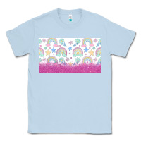 Dusty Blue doodle doodle rainbow Classic Tee - TumblerDesignByShophia