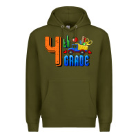 Army Green Fourth Grade Premium Hoodie - RanaPortraitStore