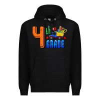 Black Fourth Grade Premium Hoodie - RanaPortraitStore