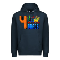 Navy Fourth Grade Premium Hoodie - RanaPortraitStore