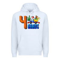 White Fourth Grade Premium Hoodie - RanaPortraitStore