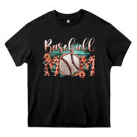Black Baseball Mom Heavy Core Tee - Bettercallsaul