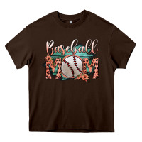 Chocolate Brown Baseball Mom Heavy Core Tee - Bettercallsaul