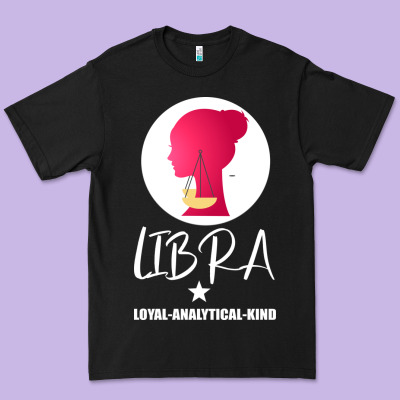 Libra Zodiac Sign Horoscope Birth Gift Girl Premium Tee Designed By Bettercallsaul