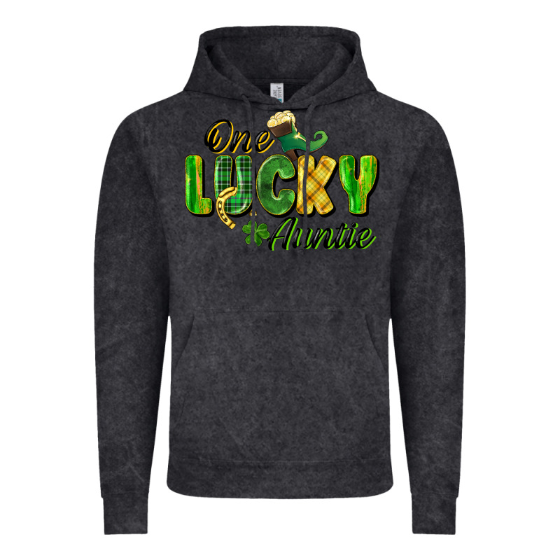 One Lucky Auntie St. Patrick's Day Vintage Hoodie by CowGirlArtShop | Teevron
