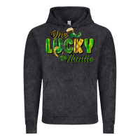 Vintage Black One Lucky Auntie St. Patrick's Day Vintage Hoodie - CowGirlArtShop