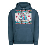 Pigment Midnight Navy da dental assistant dentist element with flowers Urban Hoodie - AdoDesignShop