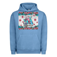 Pigment Pebble Blue da dental assistant dentist element with flowers Urban Hoodie - AdoDesignShop