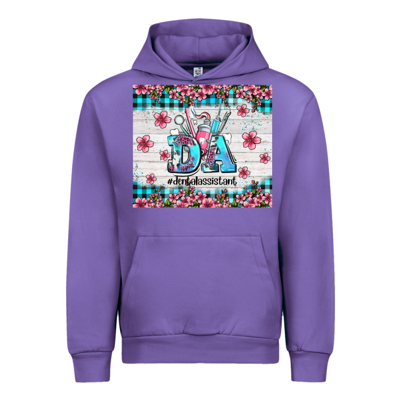 Da Dental Assistant Dentist Element With Flowers Urban Hoodie by AdoDesignShop | Teevron