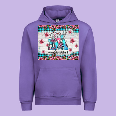Da Dental Assistant Dentist Element With Flowers Urban Hoodie Designed By Adodesignshop