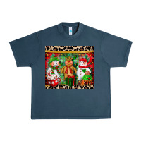 Midnight Navy christmas snowman polar bear reindeer Urban Heavy Tee - CowGirlArtShop