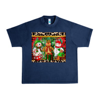 Navy christmas snowman polar bear reindeer Urban Heavy Tee - CowGirlArtShop