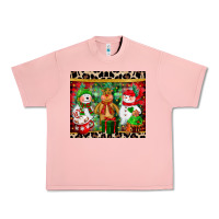 Salmon christmas snowman polar bear reindeer Urban Heavy Tee - CowGirlArtShop