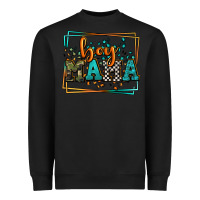 Black leopard camo boy mama Mother's Day Heavyweight Sweatshirt - LillyAllenDesigns