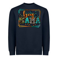 Navy leopard camo boy mama Mother's Day Heavyweight Sweatshirt - LillyAllenDesigns