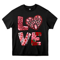 Black love  with pink gemstone Heavy Core Tee - RanaPortraitStore