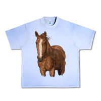 Grape Ice brown horse Urban Heavy Tee - RanaPortraitStore