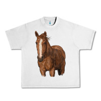 Lunar Rock brown horse Urban Heavy Tee - RanaPortraitStore