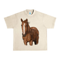 Sandshell brown horse Urban Heavy Tee - RanaPortraitStore