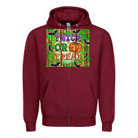 Burgundy Thick or treat tumbler Zipper Hoodie - Artiststas