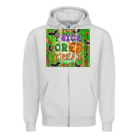 Dove Grey Thick or treat tumbler Zipper Hoodie - Artiststas