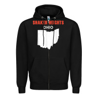 Black shaker heights ohio usa state america travel ohioan Zipper Hoodie - trangStudio