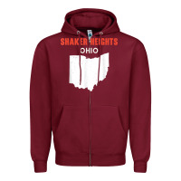 Burgundy shaker heights ohio usa state america travel ohioan Zipper Hoodie - trangStudio
