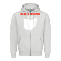 Dove Grey shaker heights ohio usa state america travel ohioan Zipper Hoodie - trangStudio