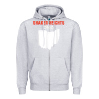 Heather Grey shaker heights ohio usa state america travel ohioan Zipper Hoodie - trangStudio