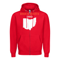 Red shaker heights ohio usa state america travel ohioan Zipper Hoodie - trangStudio