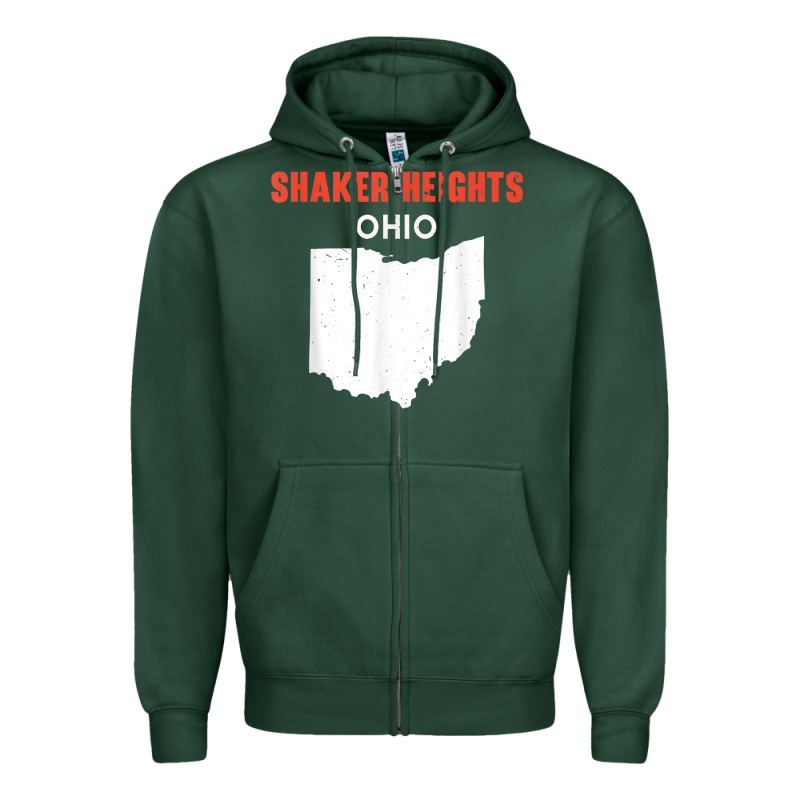 Shaker Heights Ohio Usa State America Travel Ohioan Zipper Hoodie by trangStudio | Teevron