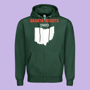 Shaker Heights Ohio Usa State America Travel Ohioan Zipper Hoodie Designed By Trangstudio