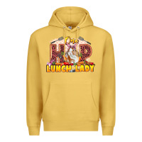 Antique Gold One hip lunch lady Easter Day Premium Hoodie - LillyAllenDesigns