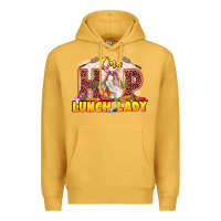 Mustard One hip lunch lady Easter Day Premium Hoodie - LillyAllenDesigns