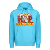 Ocean Blue One hip lunch lady Easter Day Premium Hoodie - LillyAllenDesigns