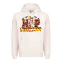 Pale Pink One hip lunch lady Easter Day Premium Hoodie - LillyAllenDesigns